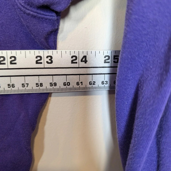 Vintage Elisabeth Liz Colborne Purple Long Sleeve 1/4 Button Down Sweater Size 2 - Picture 6 of 7